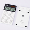 2020 New Flat Calculator Two Powers 12 Digits Big LCD Display Desktop Calculator  With Adjustable Angle